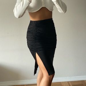 Forever21 Black Midi Skirt, Size S